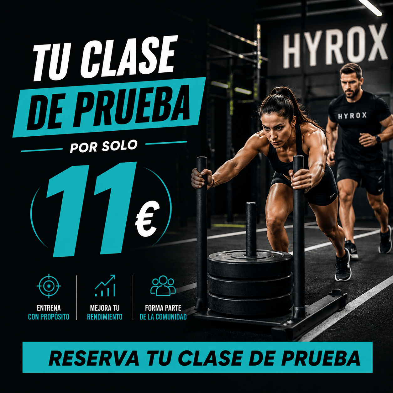 Clase de prueba Hyrox por 11€