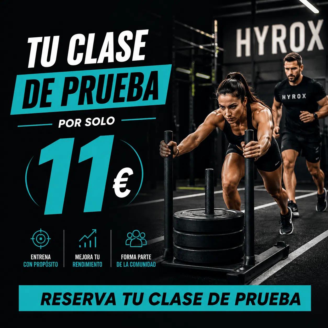 Clase de prueba Hyrox por 11€